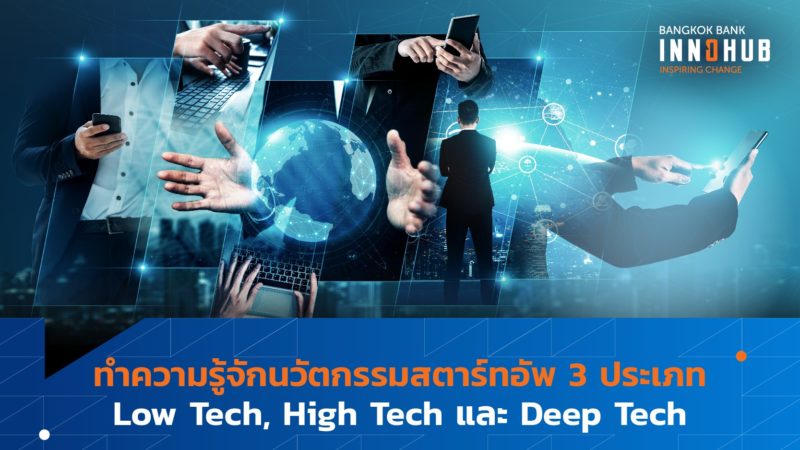 ทำความรู้จักนวัตกรรมสตาร์ทอัพ 3 ประเภท Low Tech, High Tech และ Deep Tech